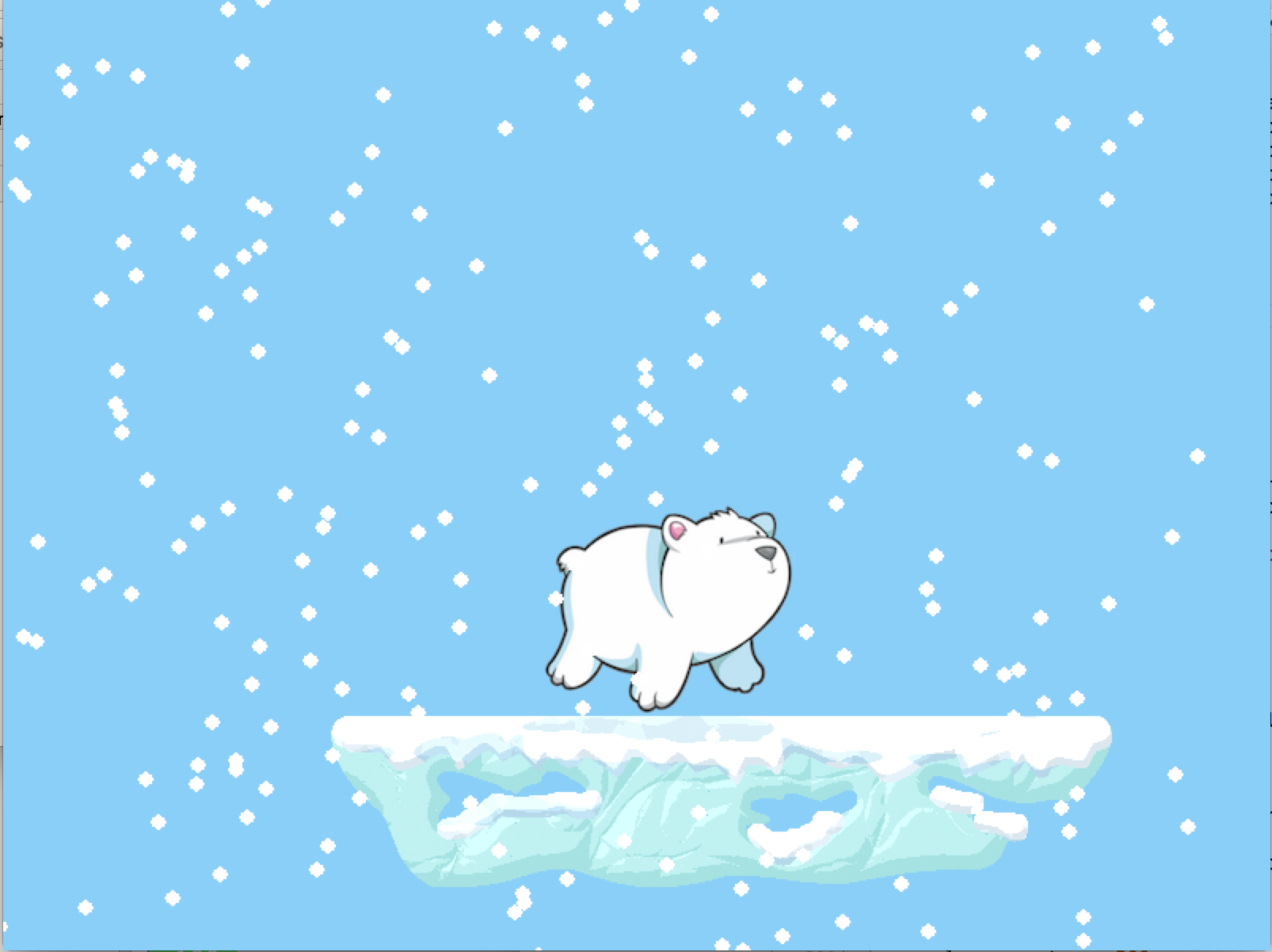 Polar Bear Run - A game by the Girls Who Code.